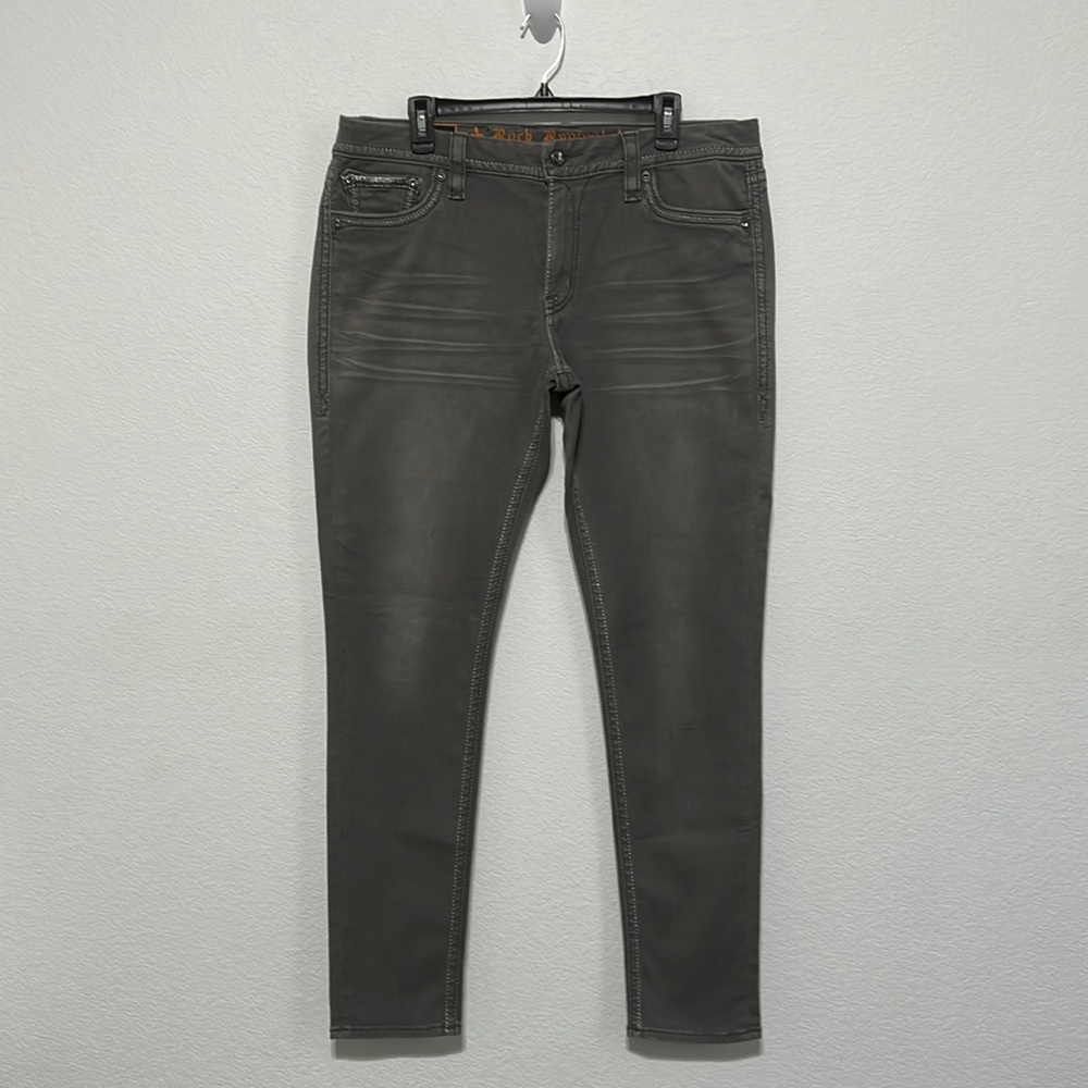 Rock Revival Easy Skinny Gray Jeans